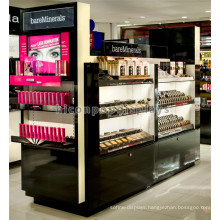 Concise Acrylic And Wood Luxury Perfume Kiosk For Sale, Mall Cosmetic Perfume Kiosk Free Standing